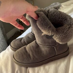 UGG Gray Treaded Sole Detail